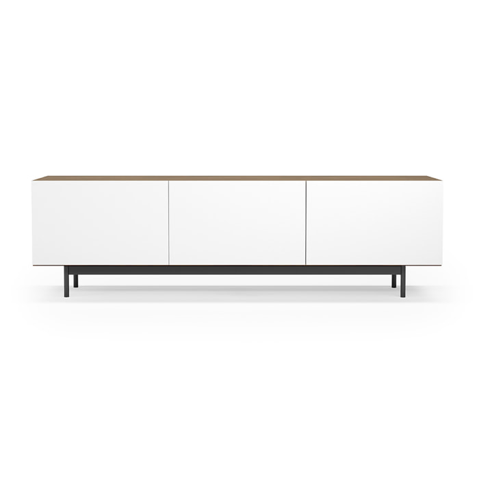 Bajo tv 3 puertas Printed nogal-blanco 52x180x44 cm