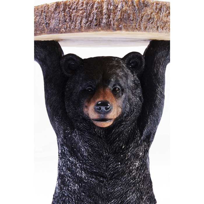 Table d'appoint Animal mini ours noir Kare Design