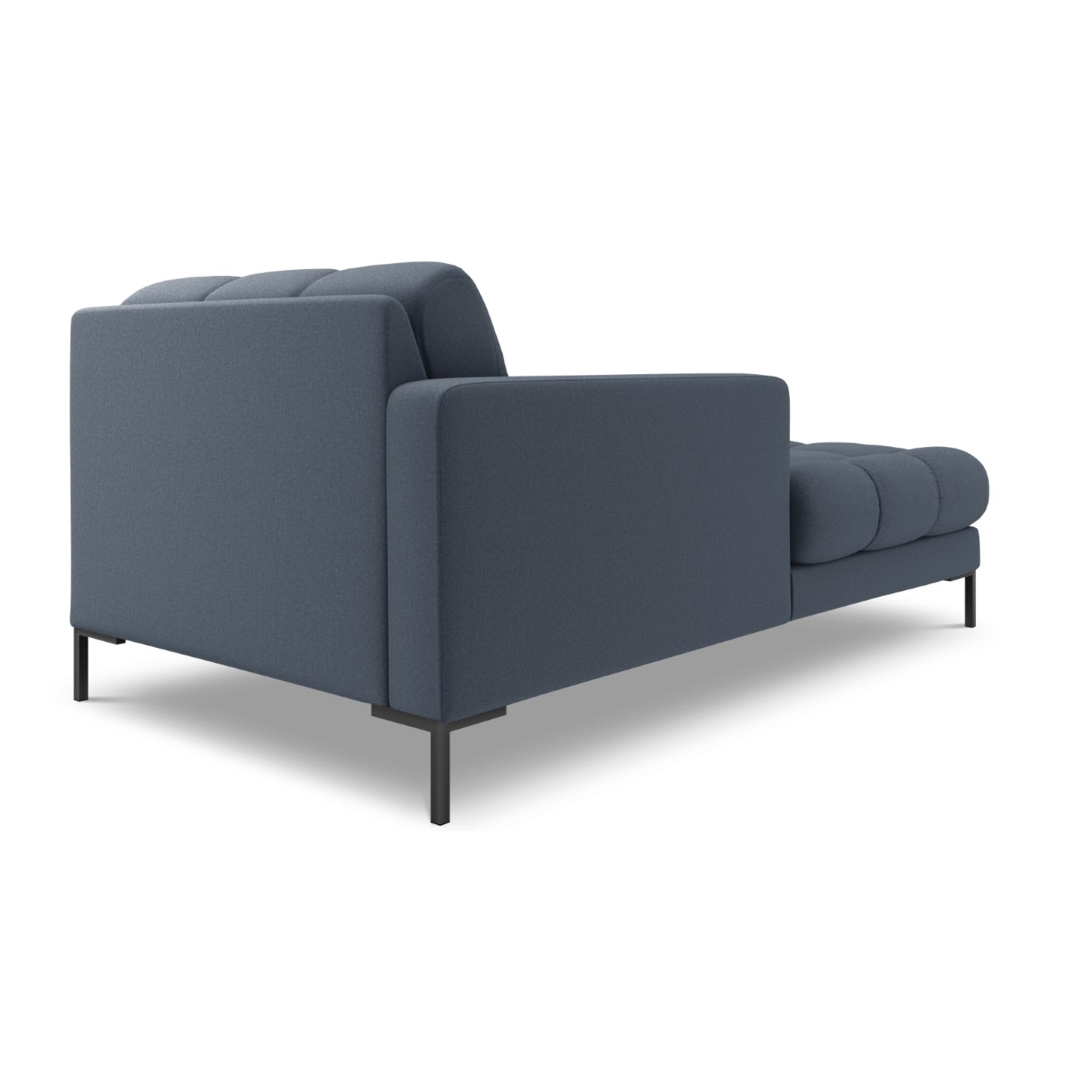 Méridienne gauche "Bali" en tissu structurel bleu foncé