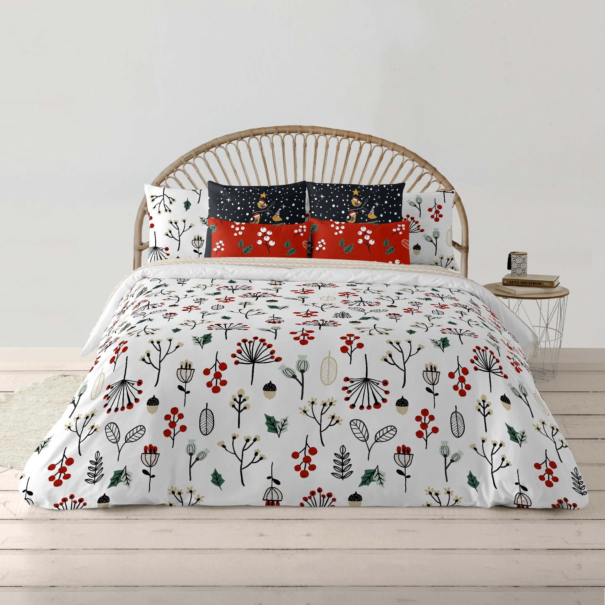 Housse de couette avec clics 100% coton Merry Christmas 44