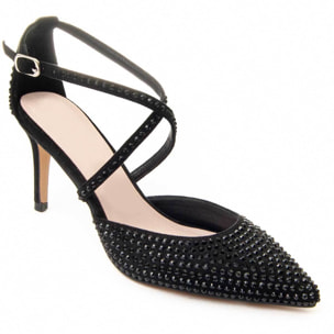 Zapatos De Tacón - Negro - Altura: 8 cm