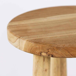 Sgabello alto in legno di teak naturale 76cm - Shein