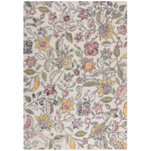 Tapis floral en laine TANIA