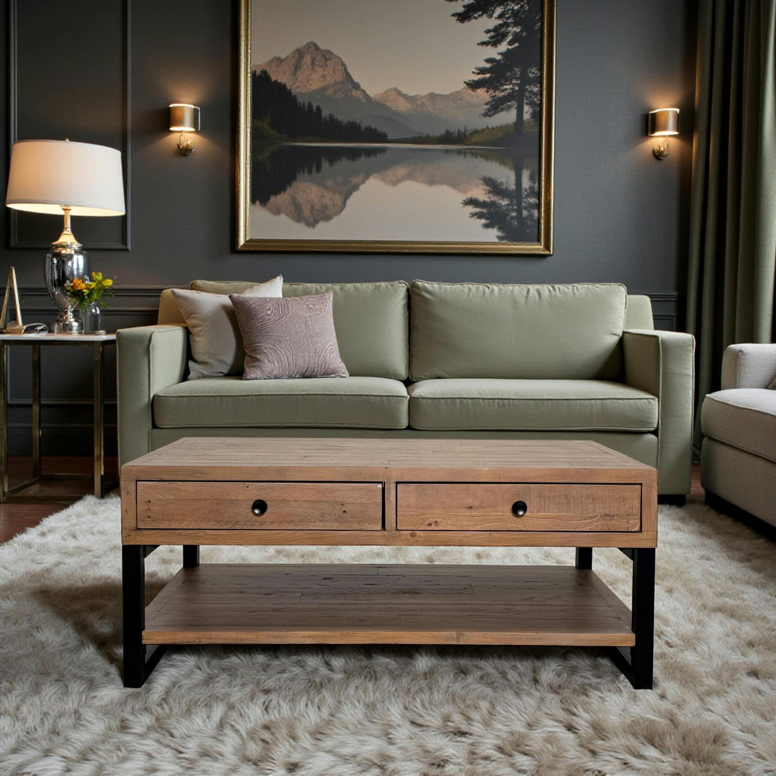 Table basse en bois recyclé AUCKLAND