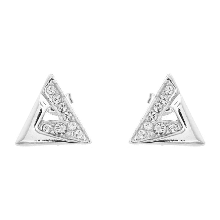 Pendientes Triangle adornado con cristales de Swarovski