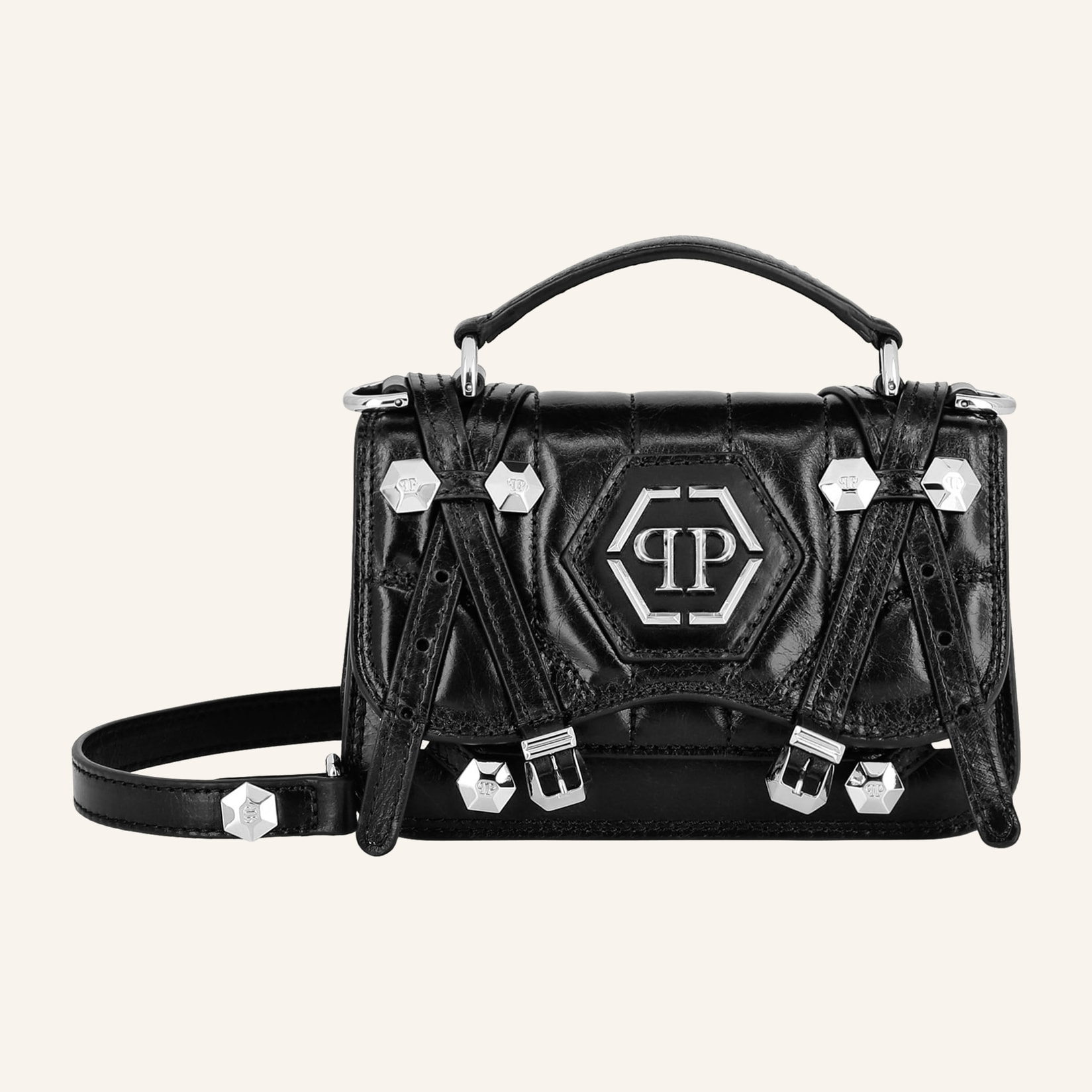 PHILIPP PLEIN Handle Bag HEXAGON