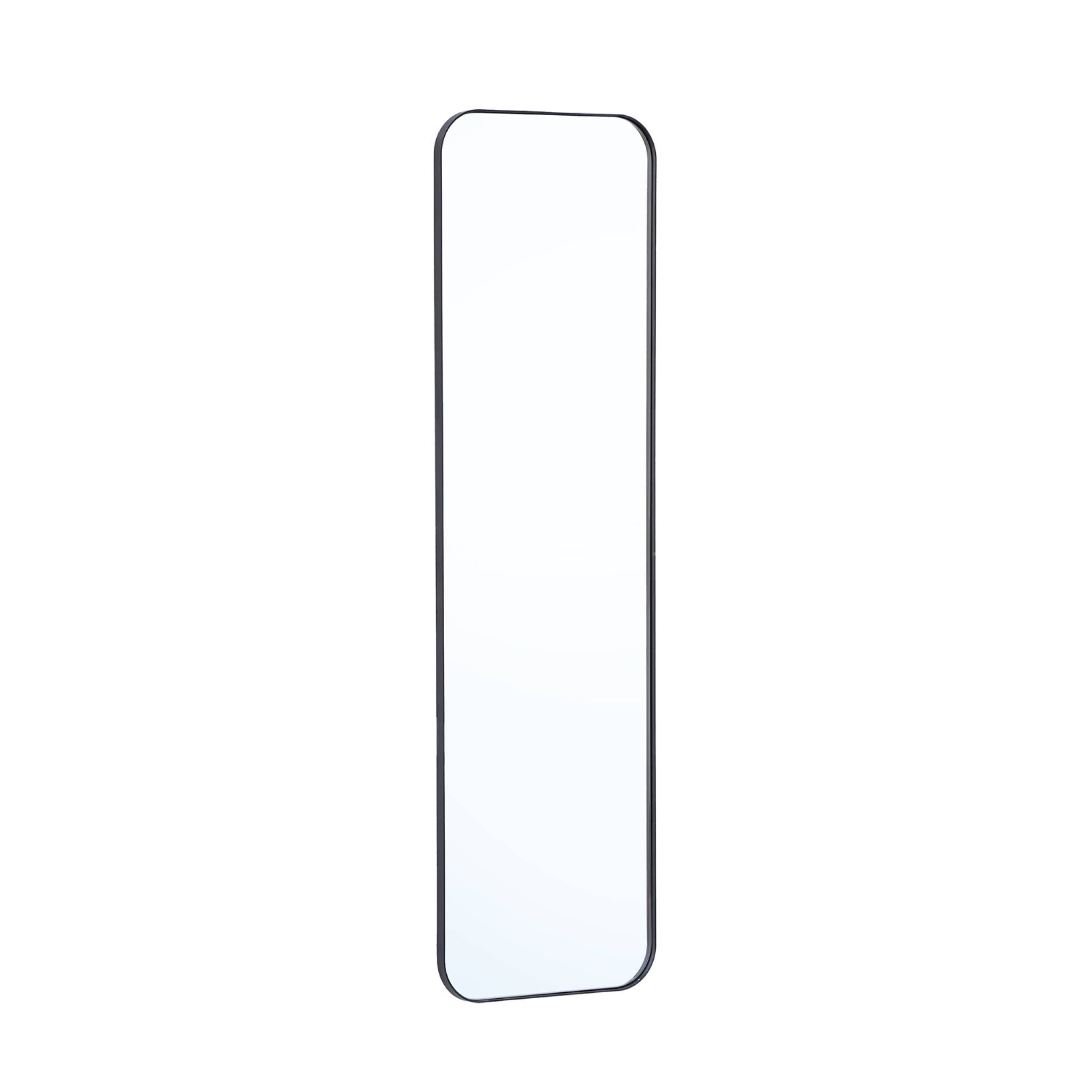 Miroir rectangulaire acier noir 34 x 119 x 1.8 cm - Harold