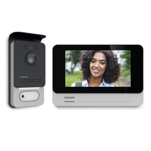 Visiophone filaire 1 caméra et 2 écrans - Philips Connect 2 Premium -