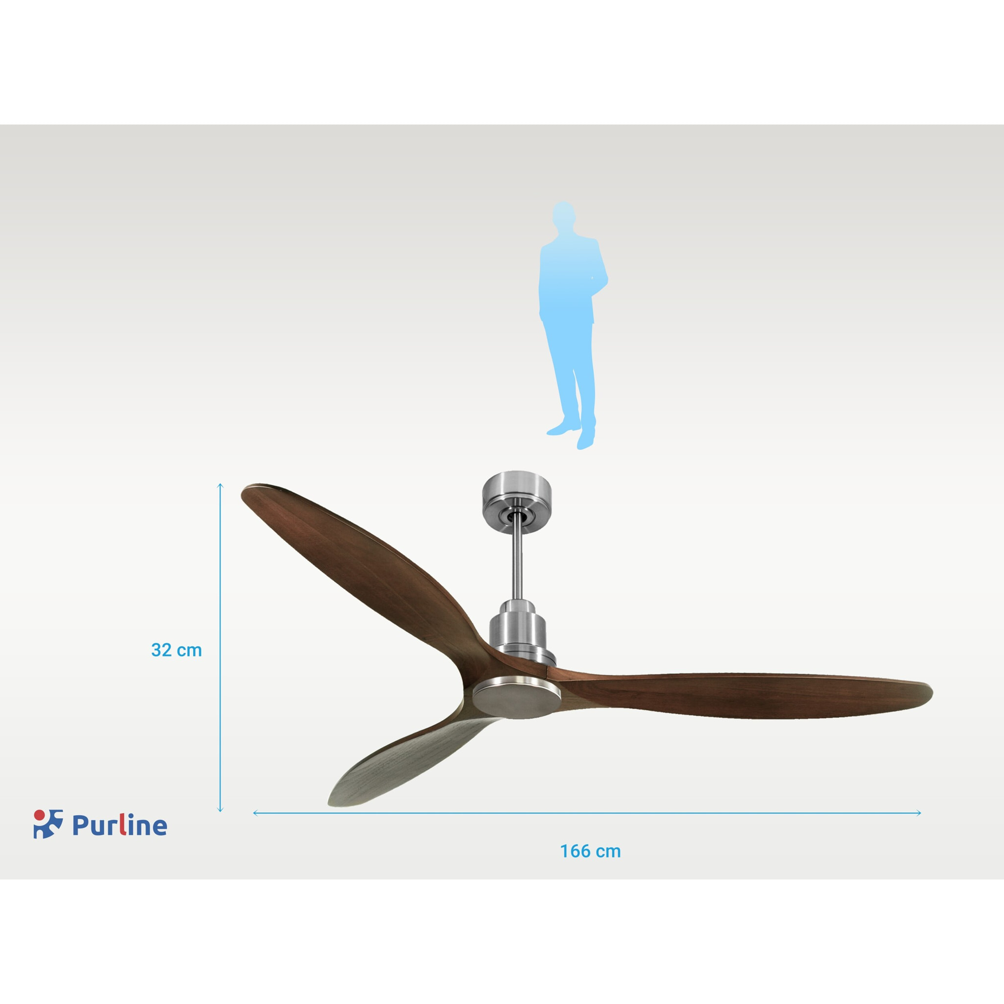 Ventilador de techo Modo Invierno/Verano Termostato Wifi Motor DC Techos Inclinados Mando a Distancia Hypersilence Memoria Vendible Shopify (AUTOMATICO) SabaD166C0464492 PURLINE