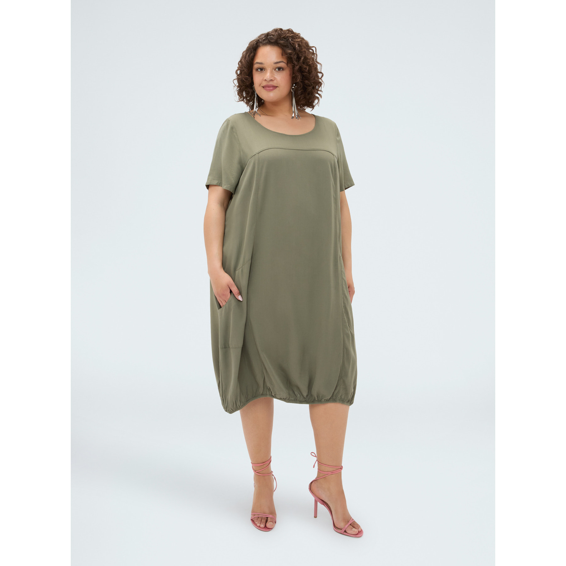 Fiorella Rubino - Vestito a ovetto - Verde militare