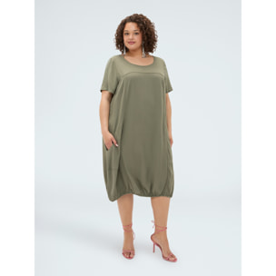 Fiorella Rubino - Vestito a ovetto - Verde militare