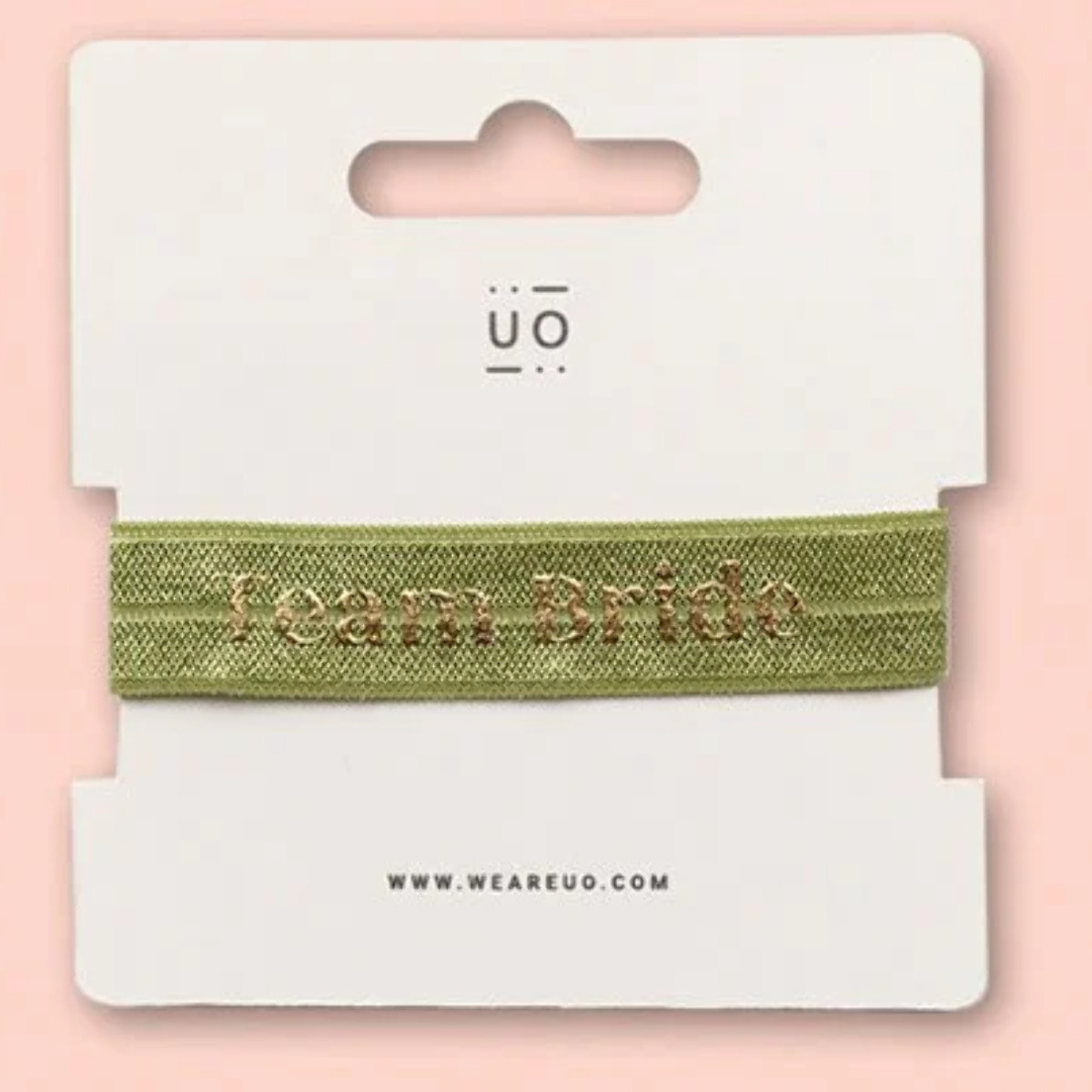 Pulsera Tela Elástica "Team bride"