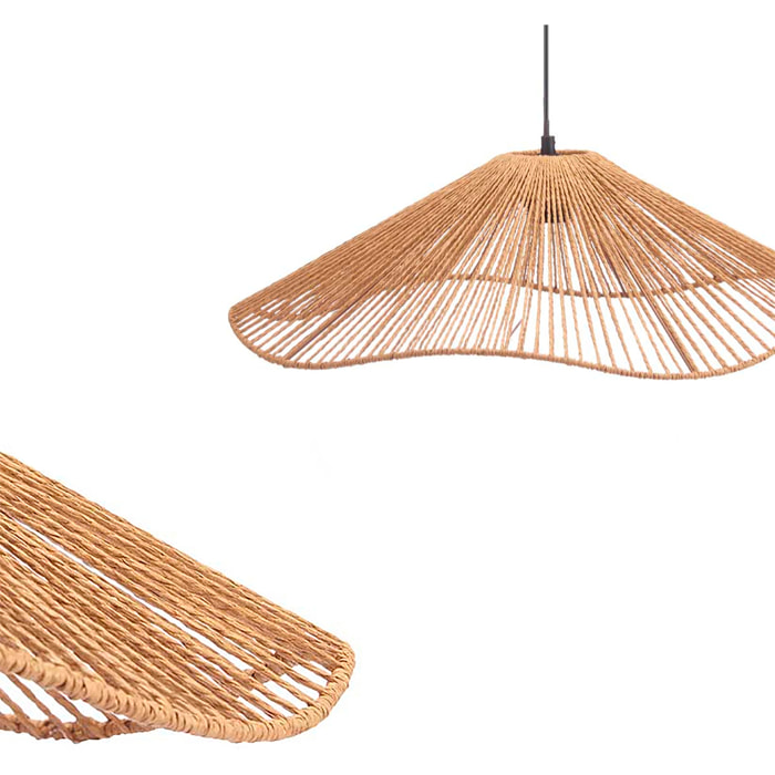 Lámpara de techo diseño vuelo cuerda. 55cm. Potencia máxima 40W.