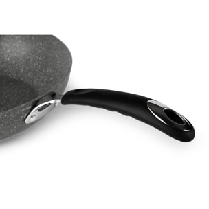 Wok 28 cm Excelsa – Forn-Ok, Aluminium Gris