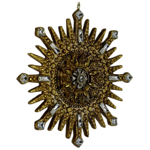 Addobbo in resina oro cm16,7x2,1x17,1