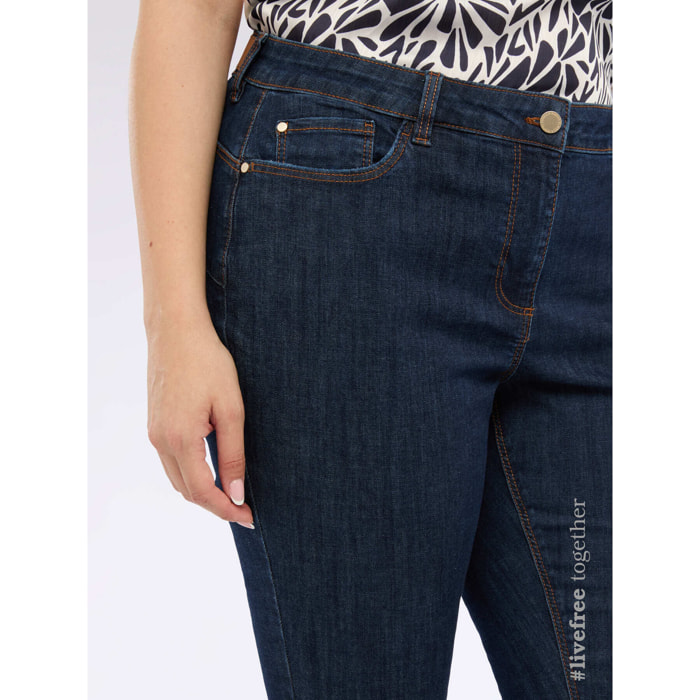 Fiorella Rubino - Jeans skinny lavaggio dark blue - Blu