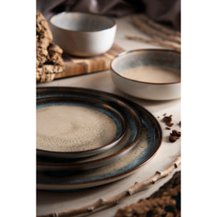 Set 6 piatti fondi Excelsa – Zeus, Ceramica Beige