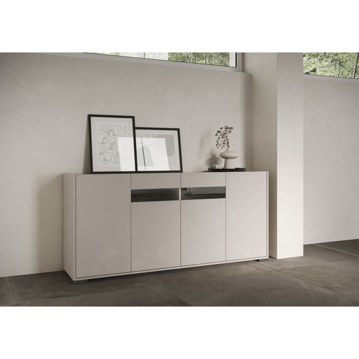 Madia 4 ante 174x40x81 cm Riflesso cashmere