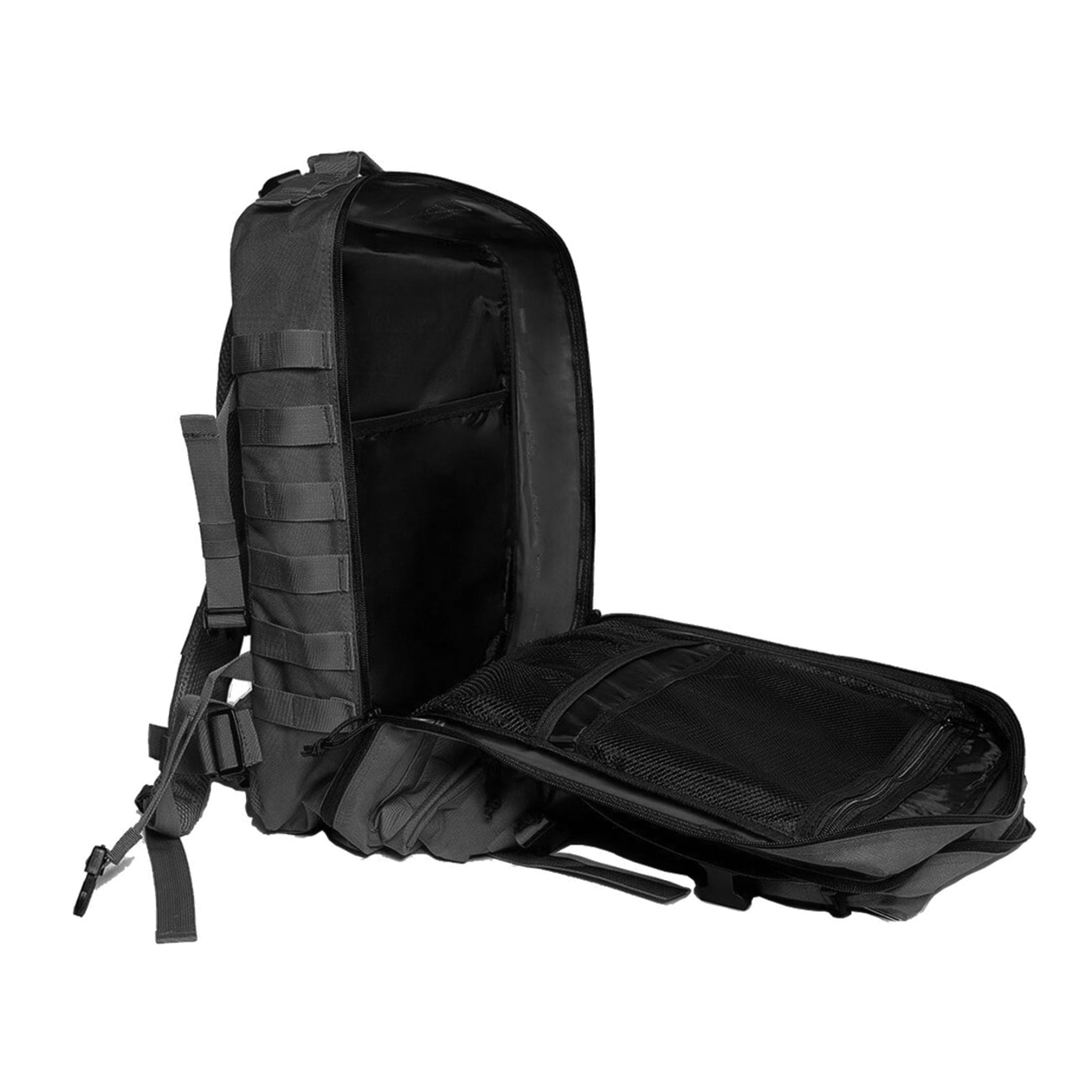 Mochila táctica militar de 45 Litros con sistema Molle de gran capacidad e impermeable. Perfecta para emergencias, días de caza, senderismo y acampadas.