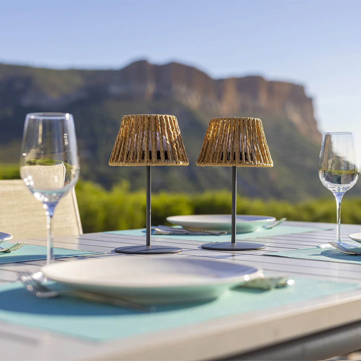 4 Lampes de table TWINS RAFFY H24CM