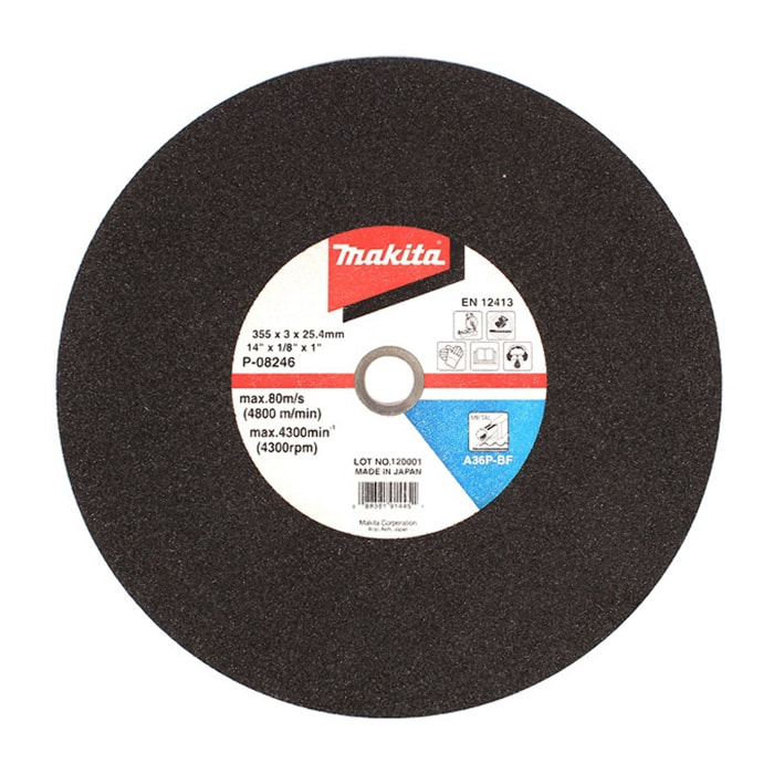 Juego de 5 discos de corte de metal 3x355MM A30P 2G MAKITA - B-16891-5