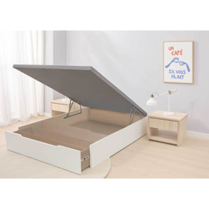 Pack Ahorro Colchón Marmota + Canapé Blanco + Pack 2 Almohadas + Protector