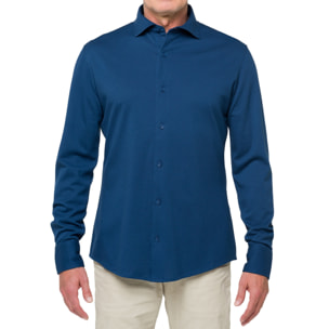 Camicia in cotone Hot Buttered Jefferson Blu Indigo