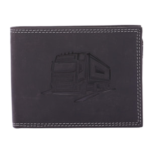 Portafoglio  da uomo In Vera pelle Made in Italy 9,5x12,5x2,5 cm