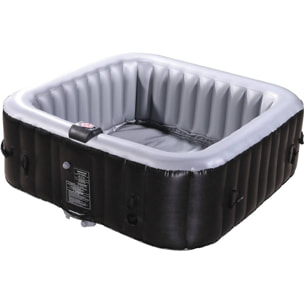 Spa Gonflable NICE en PVC - 6 places - Gris/Noir