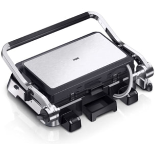 Grille-viande BRAUN CG9040 inox 2 zones e cuisson plaques movibles à poser, 37x23 cm