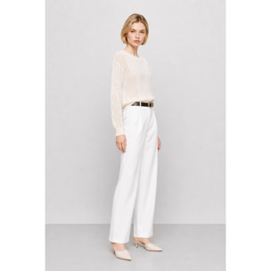 Kocca - Maglia da donna traforata a maniche lunghe in misto mohair Donna
