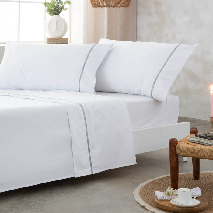 Drap supérieur Yaki Blanc/Gris