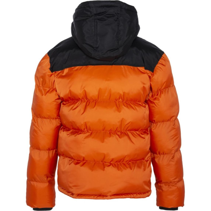 UTAH2 PADDED HOODED JACKET WITH YOKES & SCHOTT NYC CHEST EMBROIDERY BODY = 100% NYLON / YOKES = 60% COTTON 40% NYLON Altro