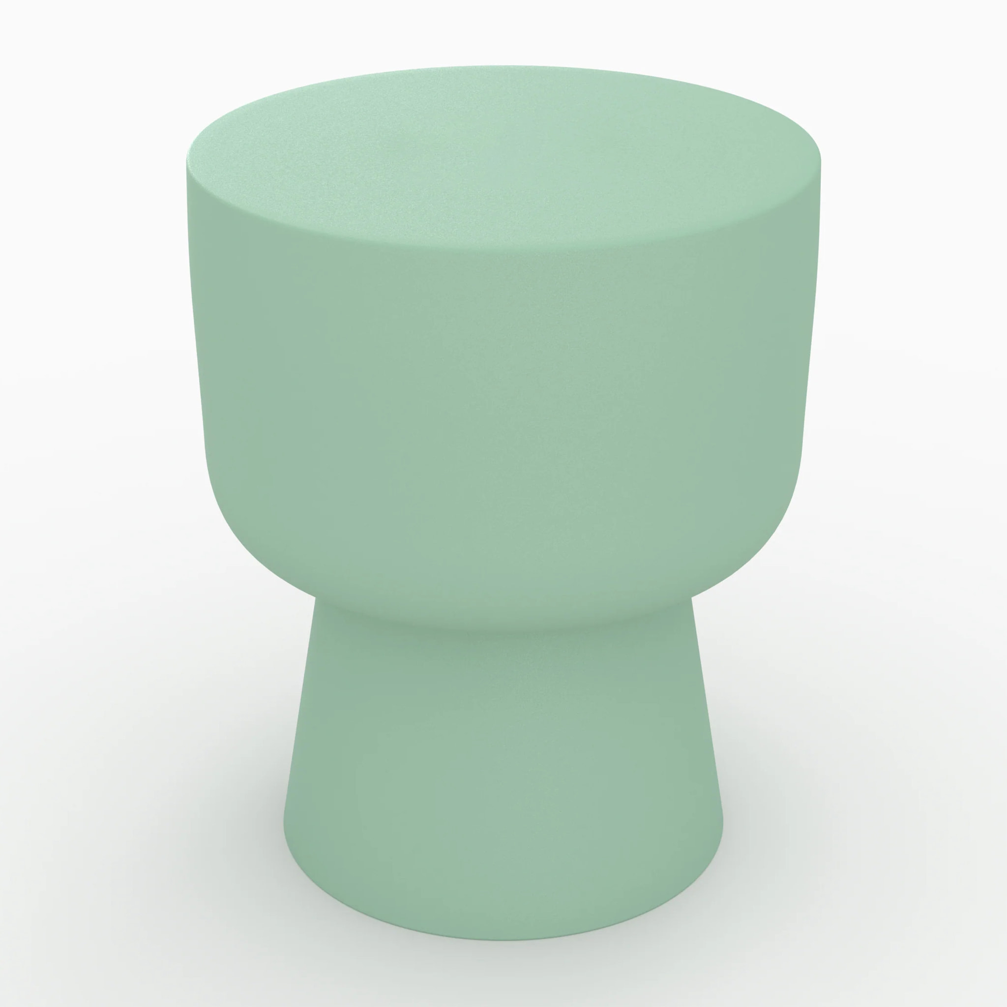 Table d'appoint ronde en métal vert D34 cm - Prisca