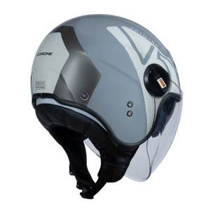 CASCO ORIGINE ALPHA V5 COOL GREY GLOSS