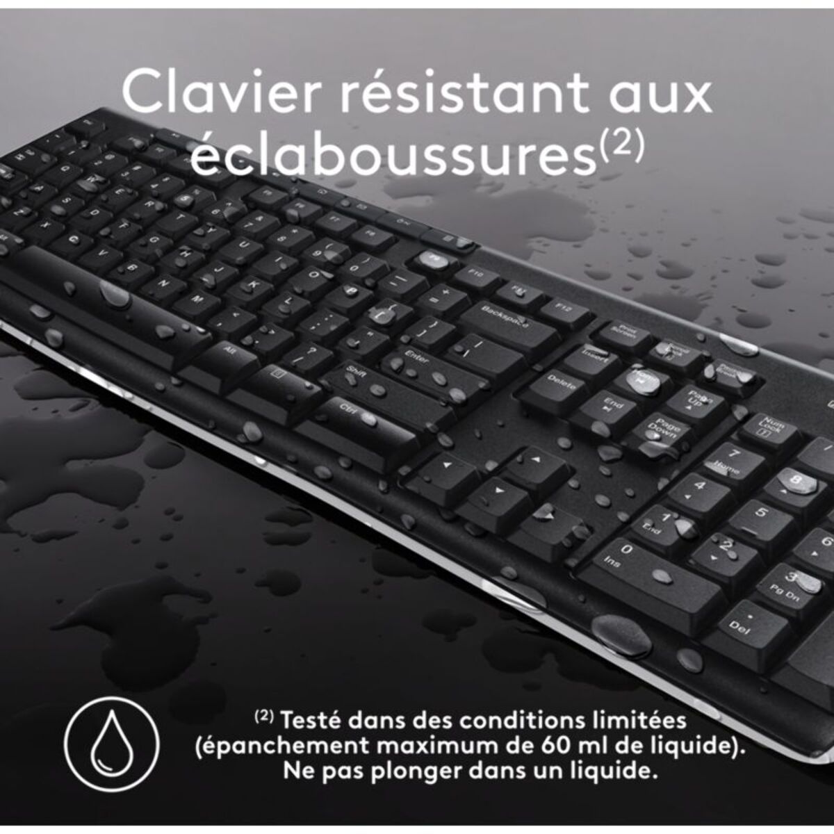Clavier + Souris LOGITECH MK270 Wireless Desktop