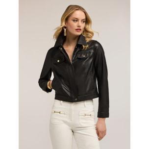 Motivi - Giubbotto corto con tasche - Nero