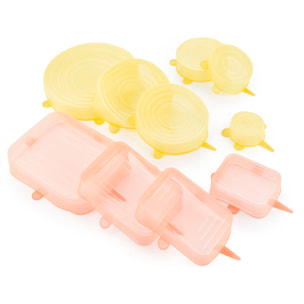 Set di 10 Coperchi in Silicone Estensibili e Riutilizzabili Lilyd InnovaGoods