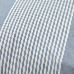 Funda de cuadrante de sábana a rayas azul y blanco