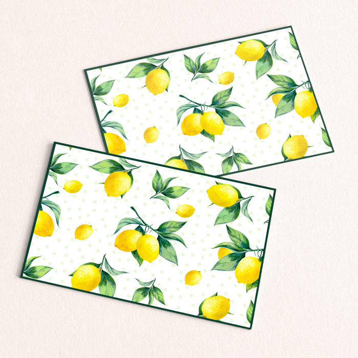 Pack de deux sets de table Citrus