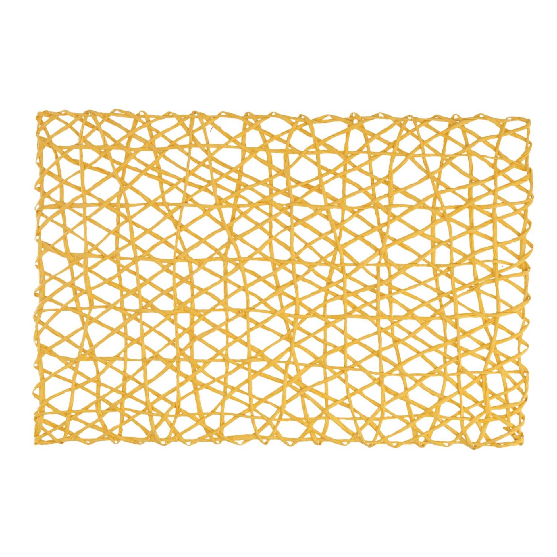 Tovaglietta in carta giallo rettangolare cm45x30