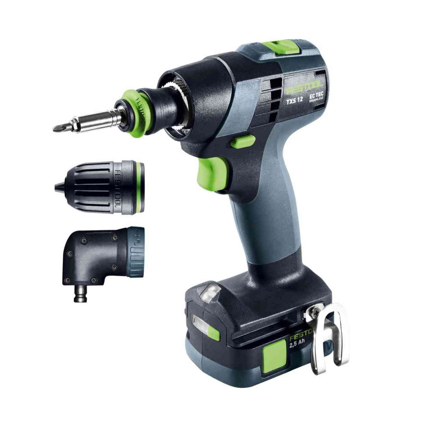 Perceuse-visseuse sans fil TXS 12 2,5-Set - FESTOOL - avec 2 batteries 12V 2.5Ah - accessoires - Systainer - 576874