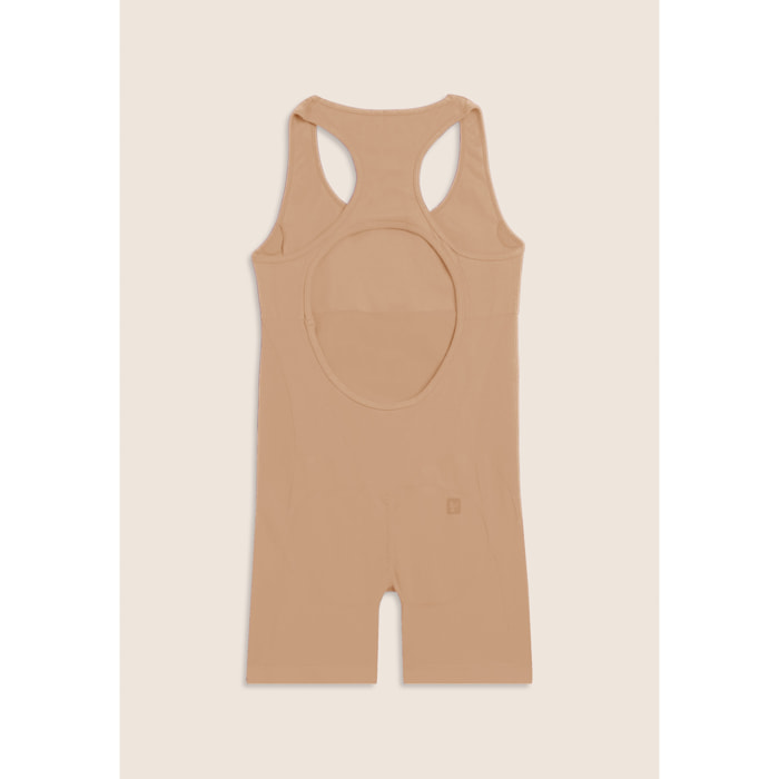Tuta Jumpsuit Seamless Short con cut-out sulla schiena
