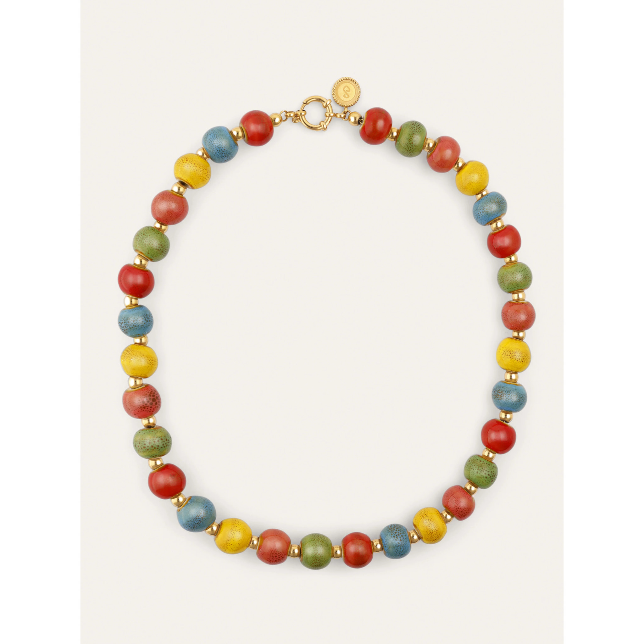 Collana Cannella Acciao Placcato Oro