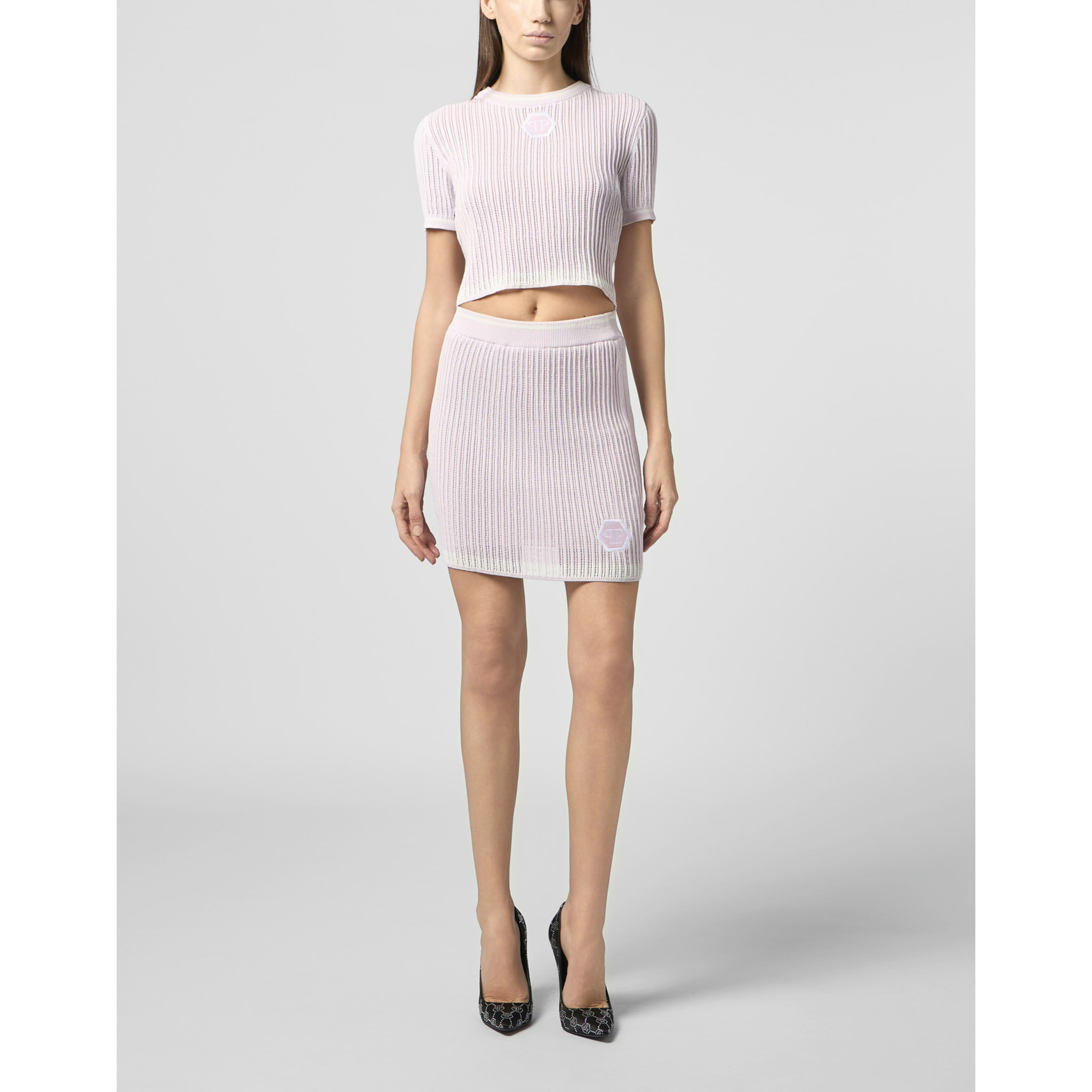 PHILIPP PLEIN Knitted Mini Skirt