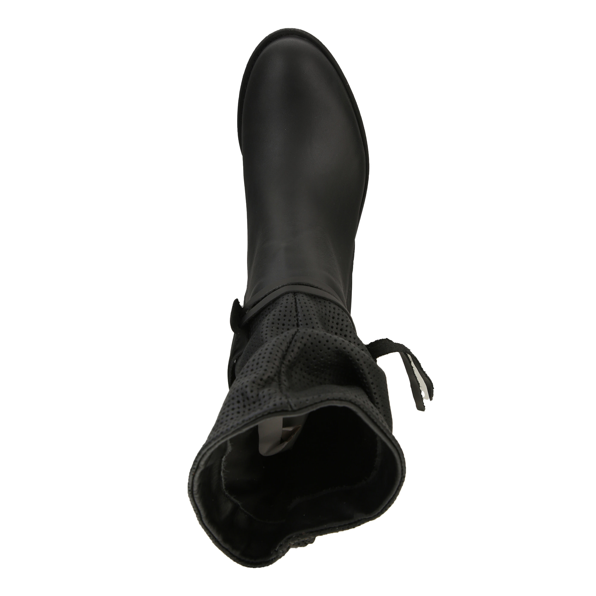 Stivaletti in vera pelle di vitello con tacco comodo