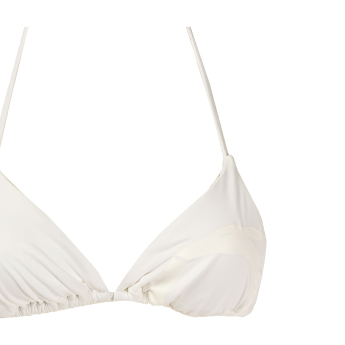 TRUSSARDI reggiseno triangolo mare donna white