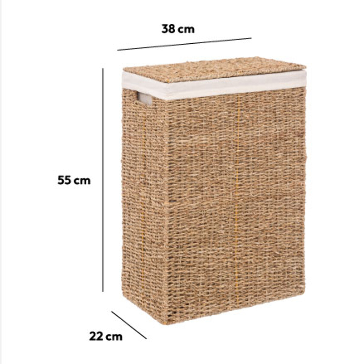 Panier à linge osier 15L Vannerie