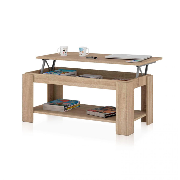 Mesa de centro elevable Ambit Roble Canadian