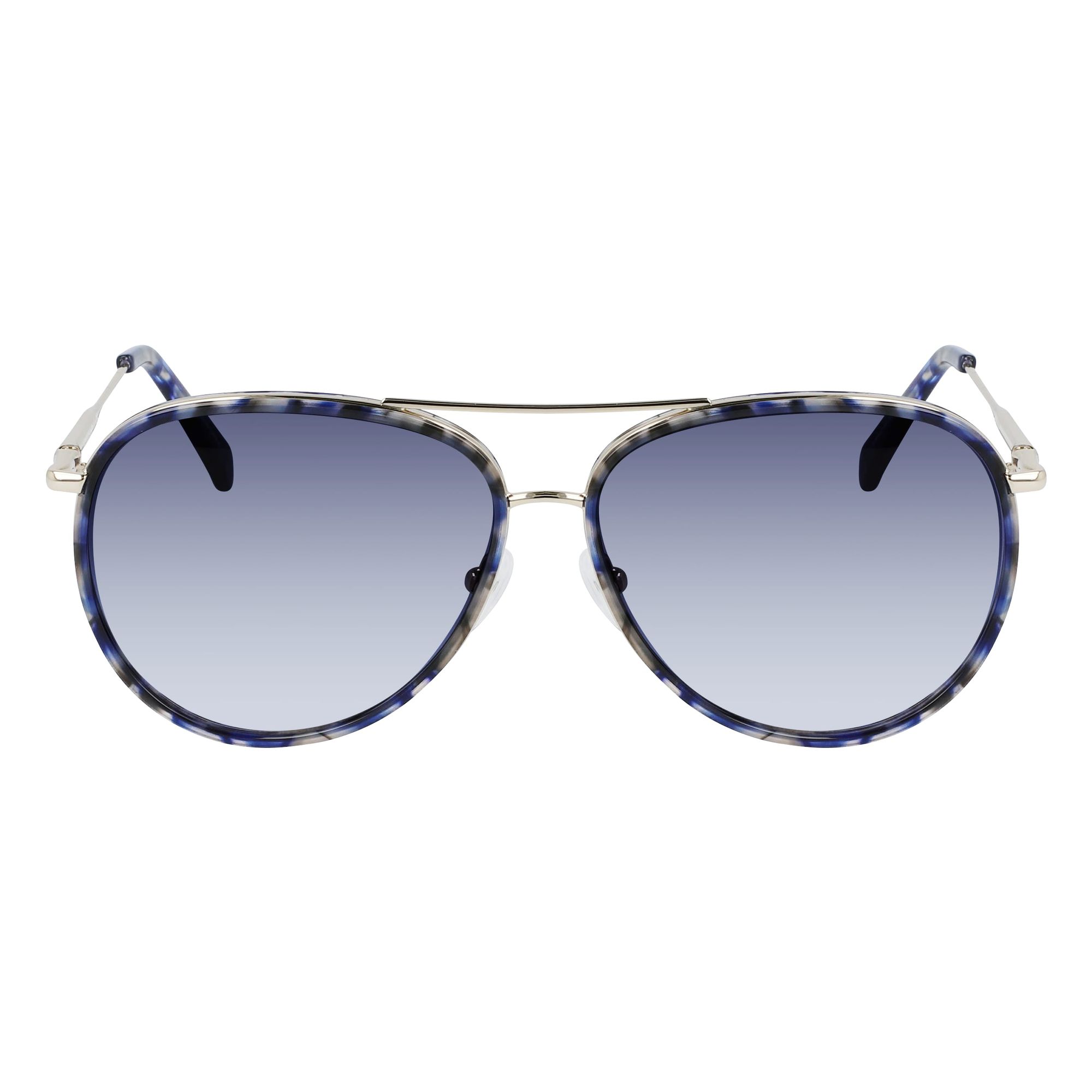 Longchamp - lunettes de soleil - doré - Couleur des verres : violet - indice solaire : cat. 2